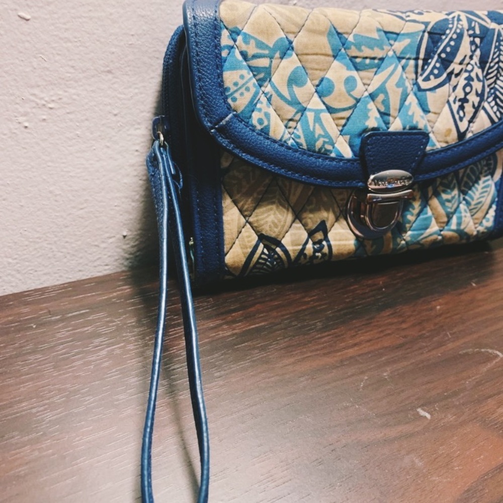 Pretty blue wallet
